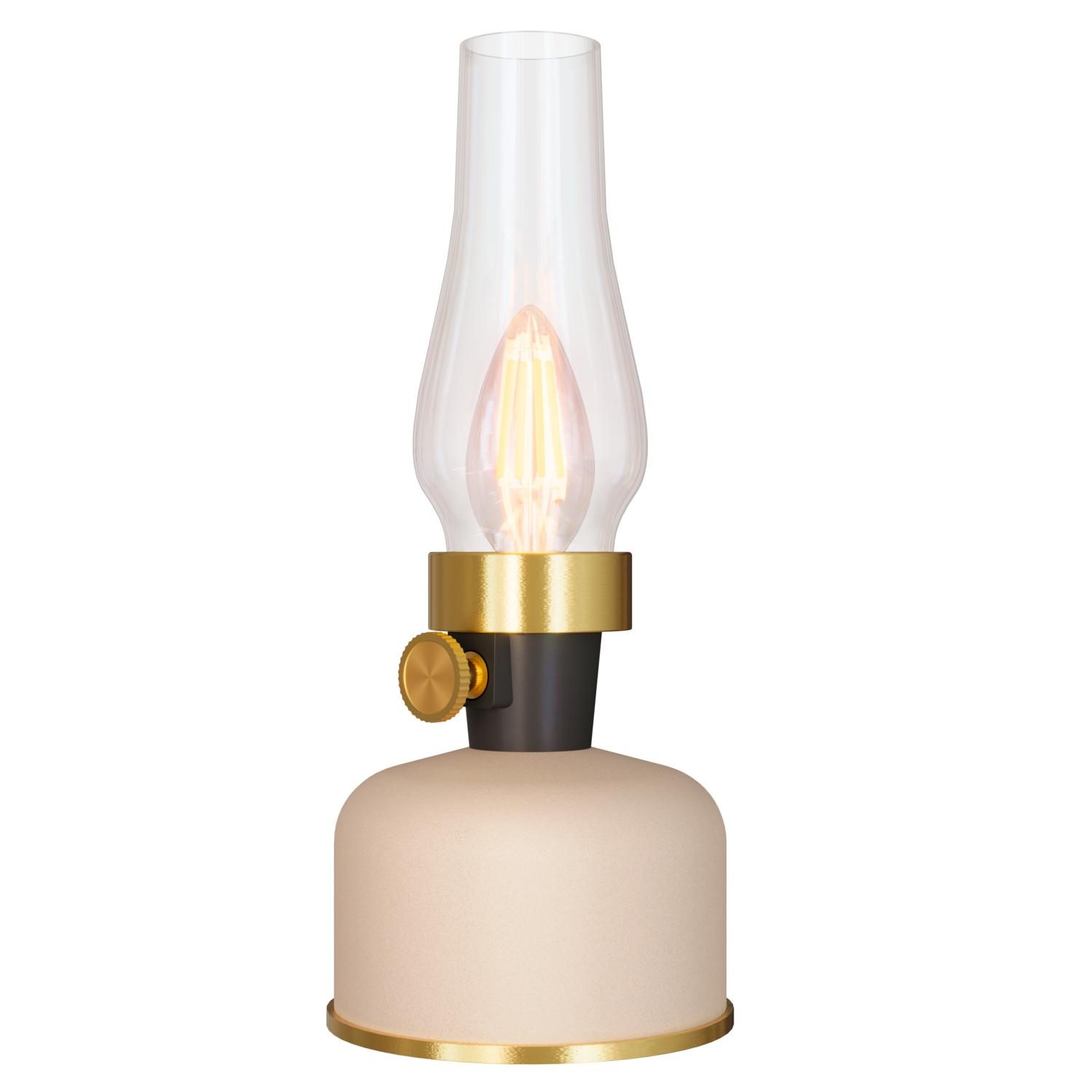 Lavinio pöytävalaisin IP54 (ladattava) väri-variaatio Beige 