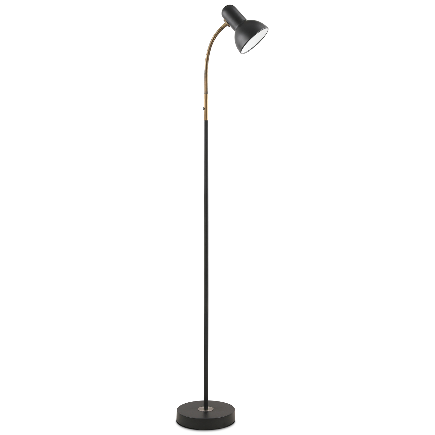 Royal golvlampa svart/mässing väri-variaatio  