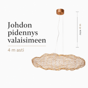 Johdon pidennys riippuvalaisimeen